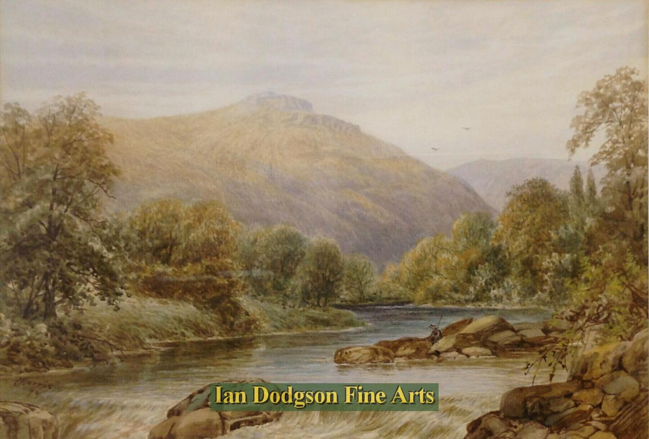 Fishing on the river by J Morris
