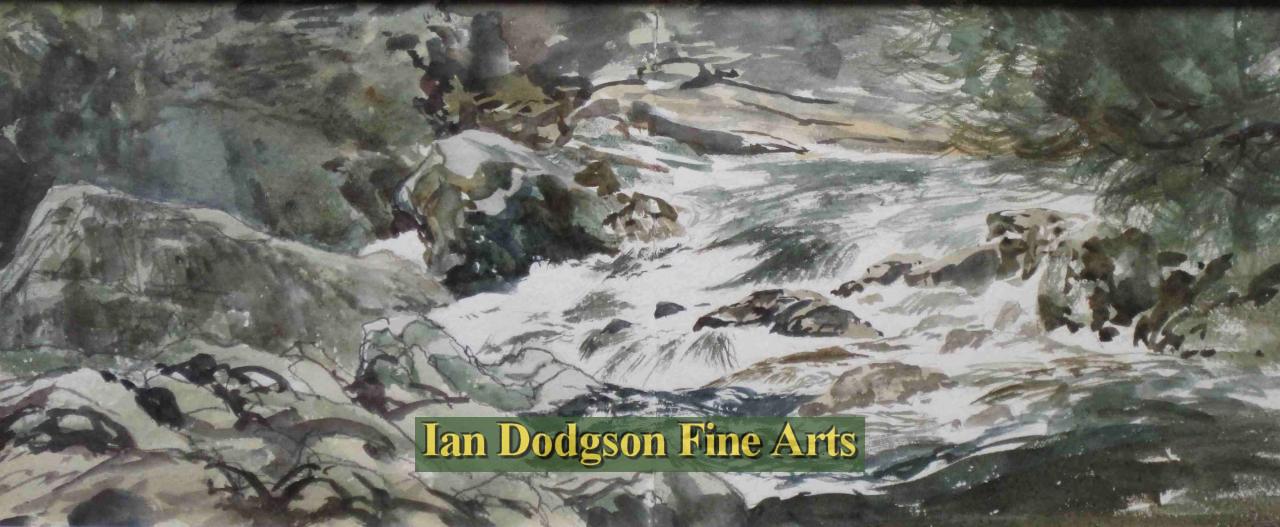Jeremy Yates - Betws-Water Study (Afon Llugwy) Watercolour (undated)