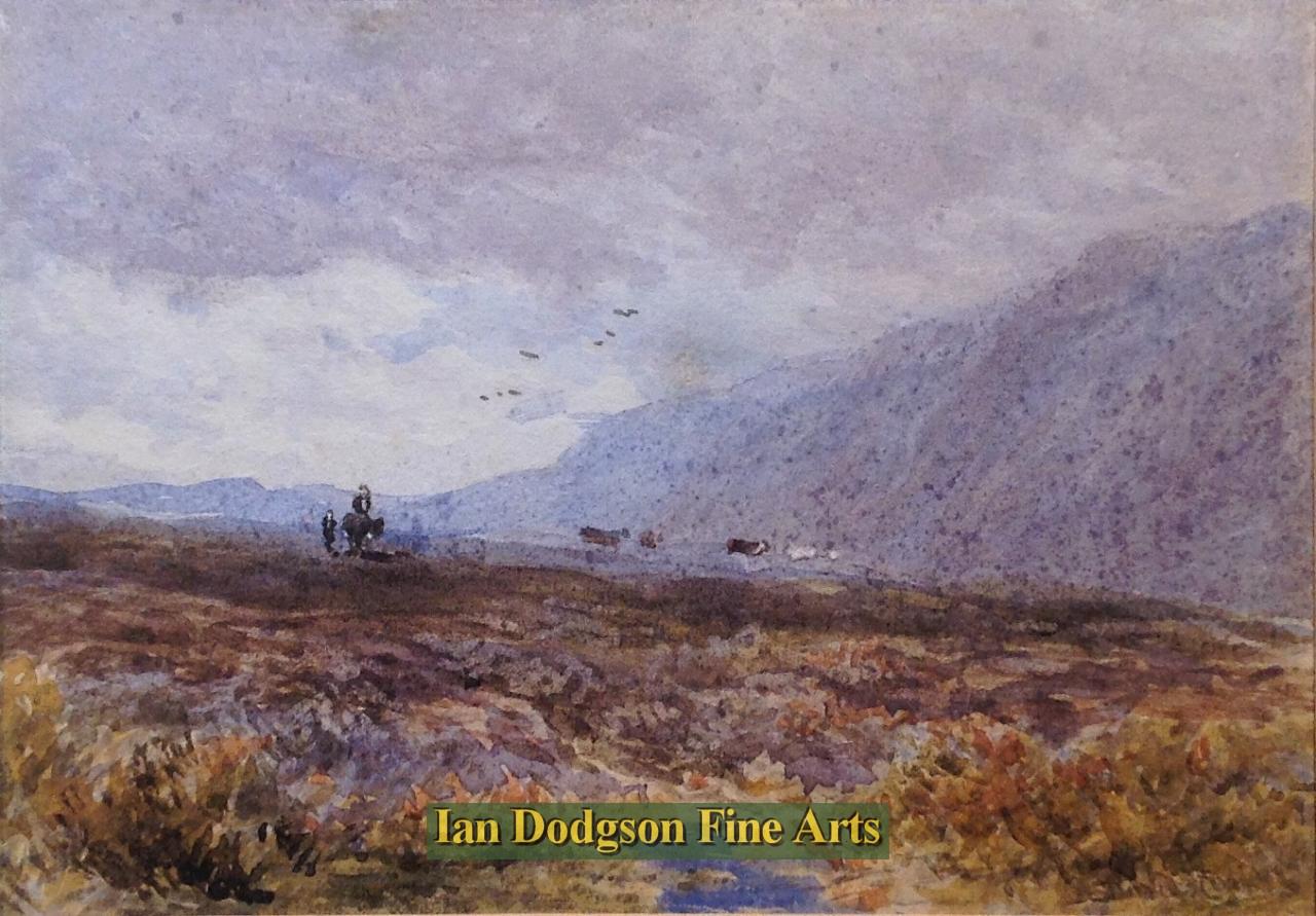 Crossing the moors by David Cox Snr