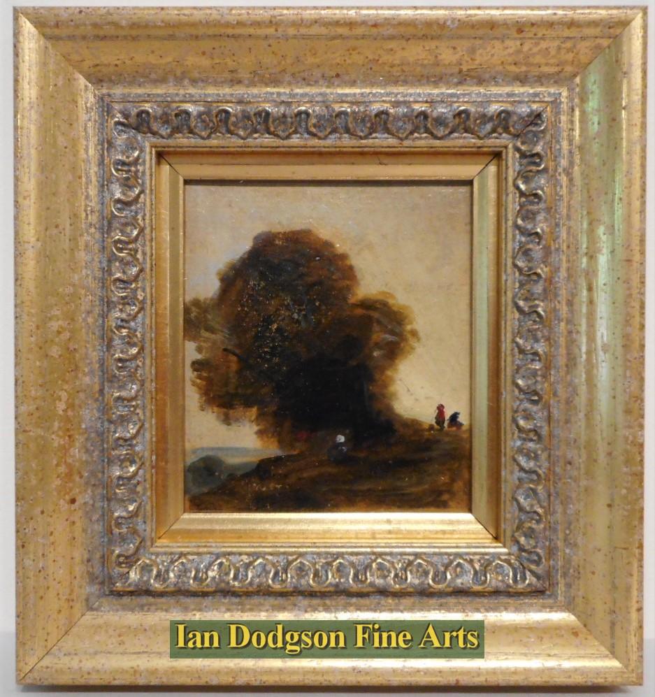 Figures by a Tree by David Cox Snr
