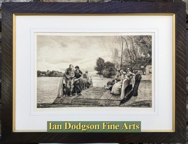 Outside The Ferry Inn,(The Cast Shoe) by Robert Walker Macbeth